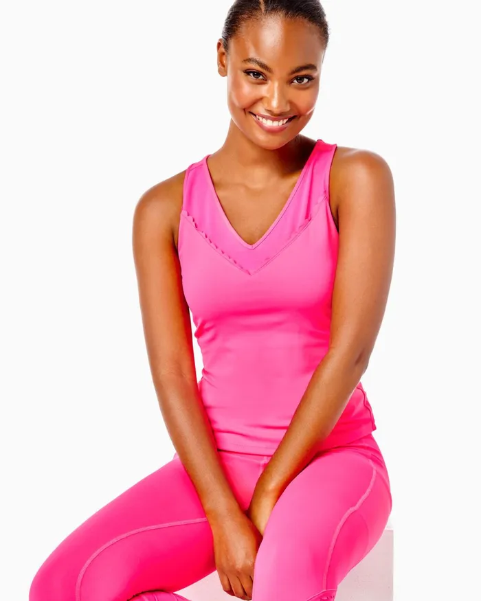 Bottoms WomenHome and Gifts Lilly Pulitzer UPF 50 Luxletic 24034 Weekender HighRise Midi Legging Pink Grenadine Flocking To Paradise Bottoms WomenHome and Gifts Lilly Pulitzer UPF 50 Luxletic 24034 Weekender HighRise Midi Legging Pink Grenadine Flocking To Paradise