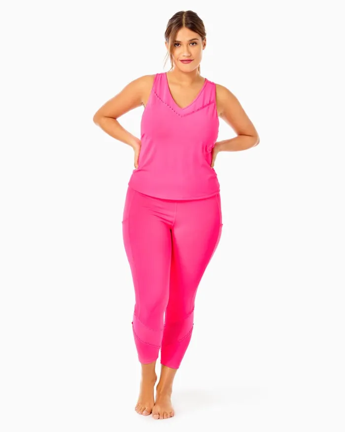 Bottoms WomenHome and Gifts Lilly Pulitzer UPF 50 Luxletic 24034 Weekender HighRise Midi Legging Pink Grenadine Flocking To Paradise Bottoms WomenHome and Gifts Lilly Pulitzer UPF 50 Luxletic 24034 Weekender HighRise Midi Legging Pink Grenadine Flocking To Paradise
