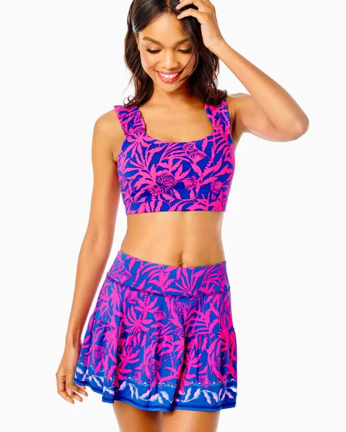 Bottoms WomenHome and Gifts Lilly Pulitzer UPF 50 Luxletic 24034 Weekender HighRise Midi Legging Pink Grenadine Flocking To Paradise Bottoms WomenHome and Gifts Lilly Pulitzer UPF 50 Luxletic 24034 Weekender HighRise Midi Legging Pink Grenadine Flocking To Paradise