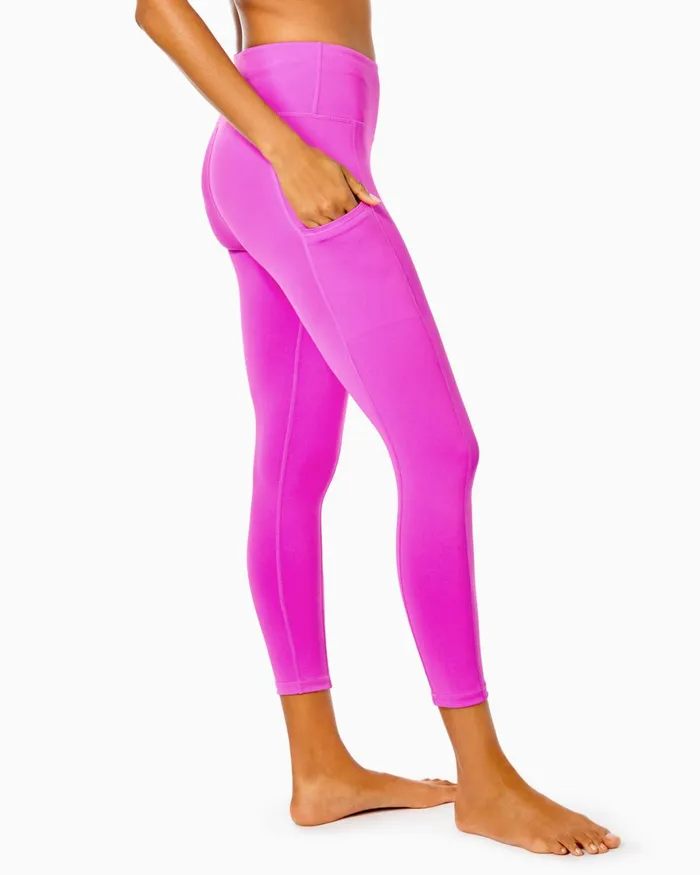 Bottoms WomenHome and Gifts Lilly Pulitzer UPF 50 Luxletic 24034 Weekender High Rise Midi Legging Wild Fuchsia Bottoms WomenHome and Gifts Lilly Pulitzer UPF 50 Luxletic 24034 Weekender High Rise Midi Legging Wild Fuchsia