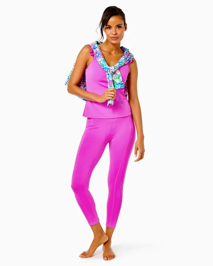 Bottoms WomenHome and Gifts Lilly Pulitzer UPF 50 Luxletic 24034 Weekender High Rise Midi Legging Wild Fuchsia Bottoms WomenHome and Gifts Lilly Pulitzer UPF 50 Luxletic 24034 Weekender High Rise Midi Legging Wild Fuchsia