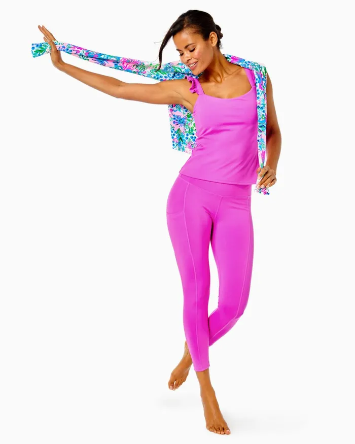 Bottoms WomenHome and Gifts Lilly Pulitzer UPF 50 Luxletic 24034 Weekender High Rise Midi Legging Wild Fuchsia Bottoms WomenHome and Gifts Lilly Pulitzer UPF 50 Luxletic 24034 Weekender High Rise Midi Legging Wild Fuchsia