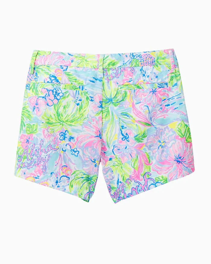 Bottoms Women Lilly Pulitzer 5034 Callahan Short Multi Lilly Loves Hawaii