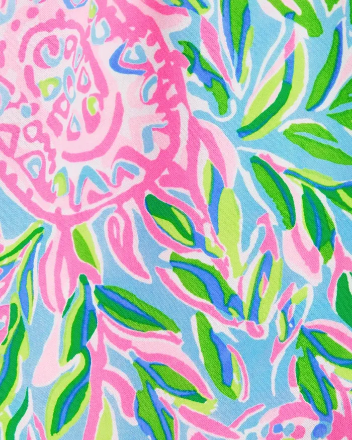 Bottoms Women Lilly Pulitzer 5034 Katia MidRise Short Frenchie Blue Turtley In Love Bottoms Women Lilly Pulitzer 5034 Katia MidRise Short Frenchie Blue Turtley In Love