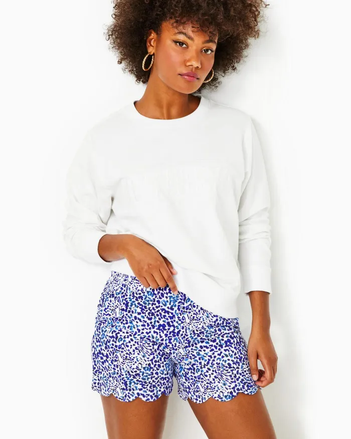 Bottoms Women Lilly Pulitzer 5034 Leva Knit Short Resort White Twisted Up Bottoms Women Lilly Pulitzer 5034 Leva Knit Short Resort White Twisted Up