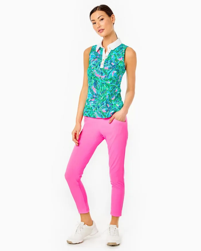 Bottoms Women Lilly Pulitzer UPF 50 Luxletic 28034 Corso Pant Cockatoo Pink