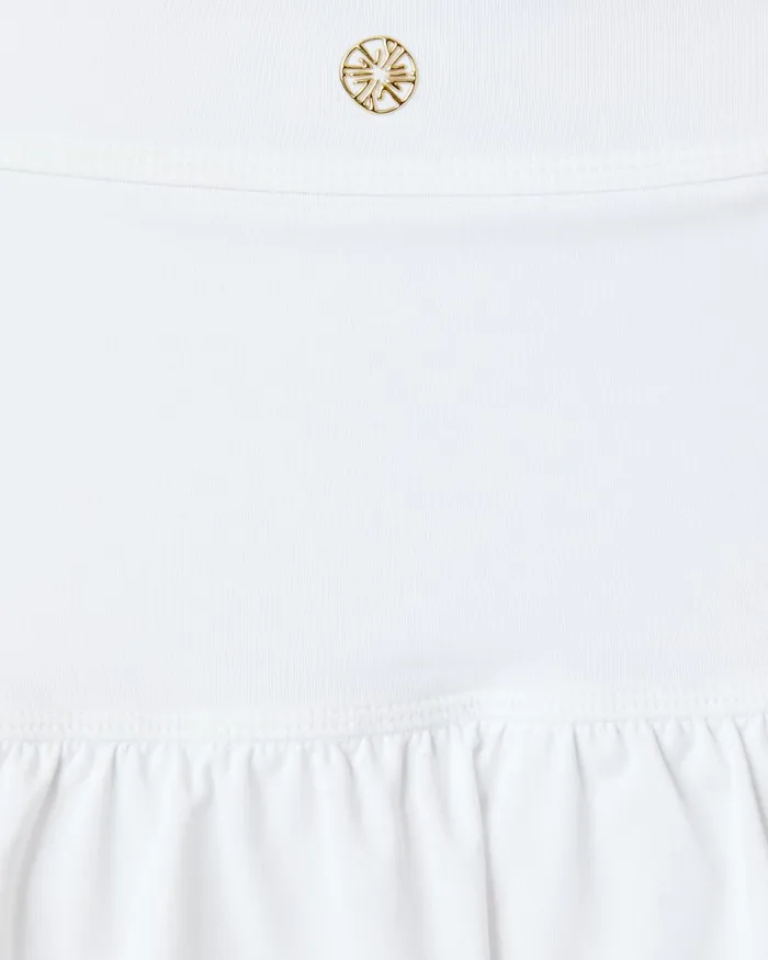 Bottoms Women Lilly Pulitzer UPF 50 Luxletic Miesha Scallop Skort Resort White