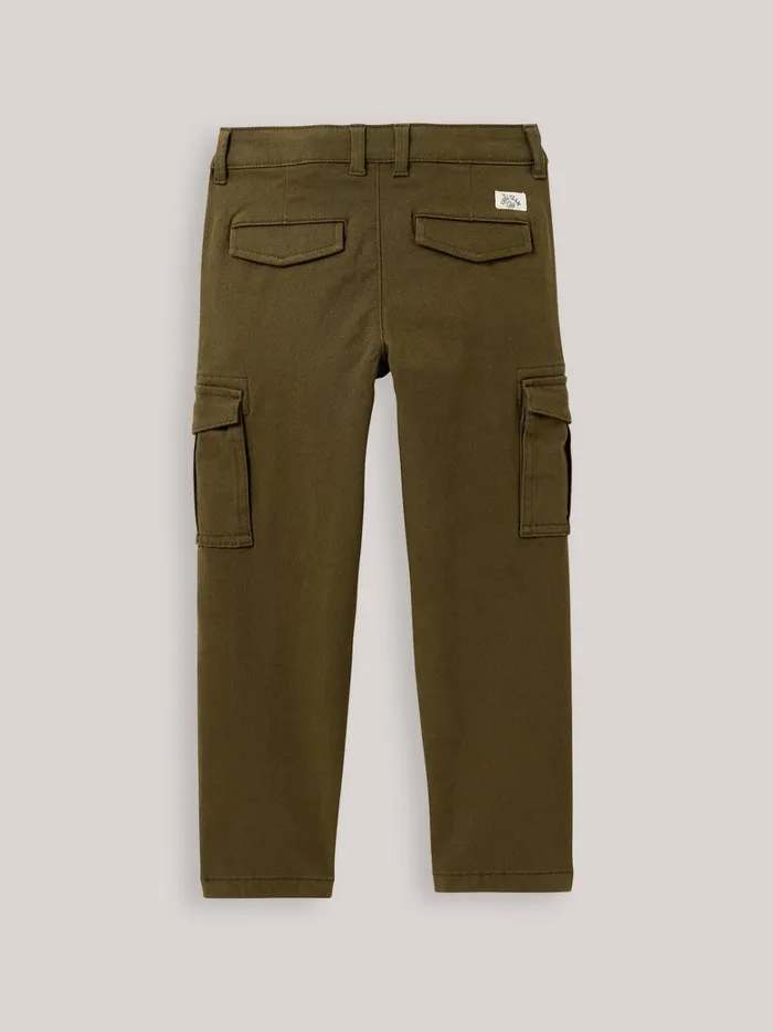 Boys Clothing Cyrillus Cargo Trousers Kaki