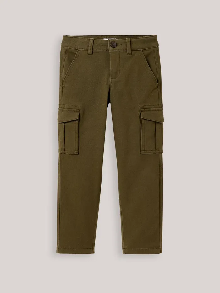 Boys Clothing Cyrillus Cargo Trousers Kaki