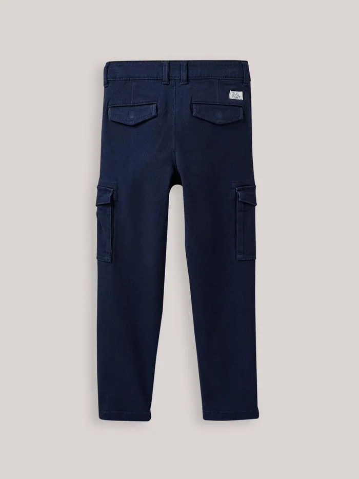 Boys Clothing Cyrillus Cargo Trousers Marine