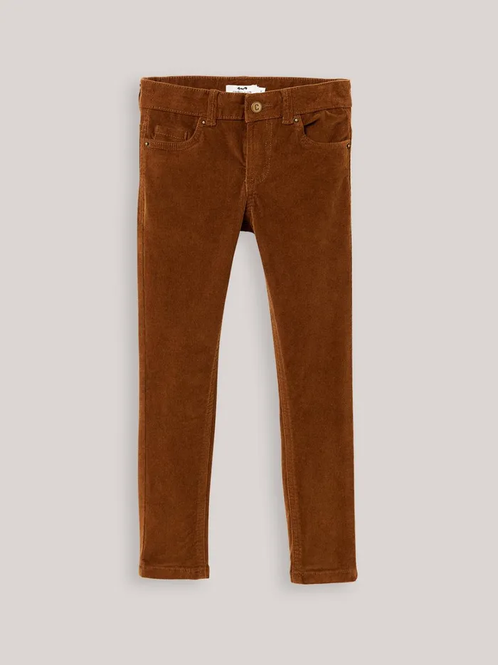 Boys Clothing Cyrillus SlimFit Corduroy Trousers Cognac