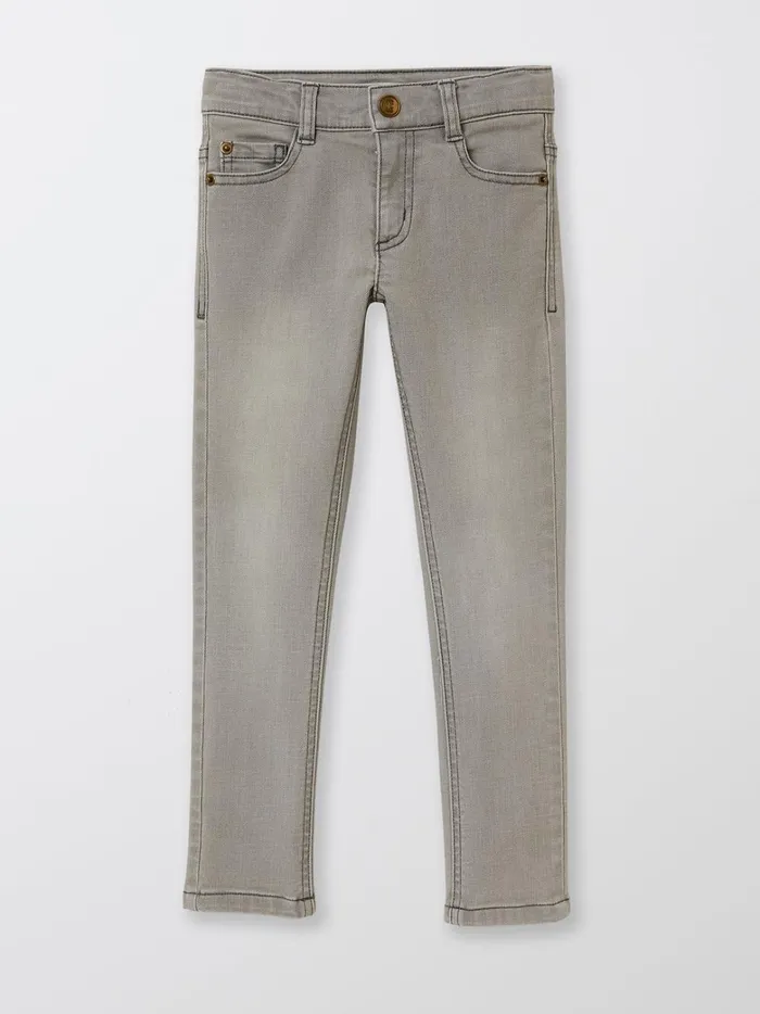 Boys Clothing Cyrillus SlimFit Jeans 6429 Gris Clair Uni