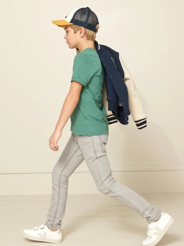 Boys Clothing Cyrillus SlimFit Jeans 6429 Gris Clair Uni