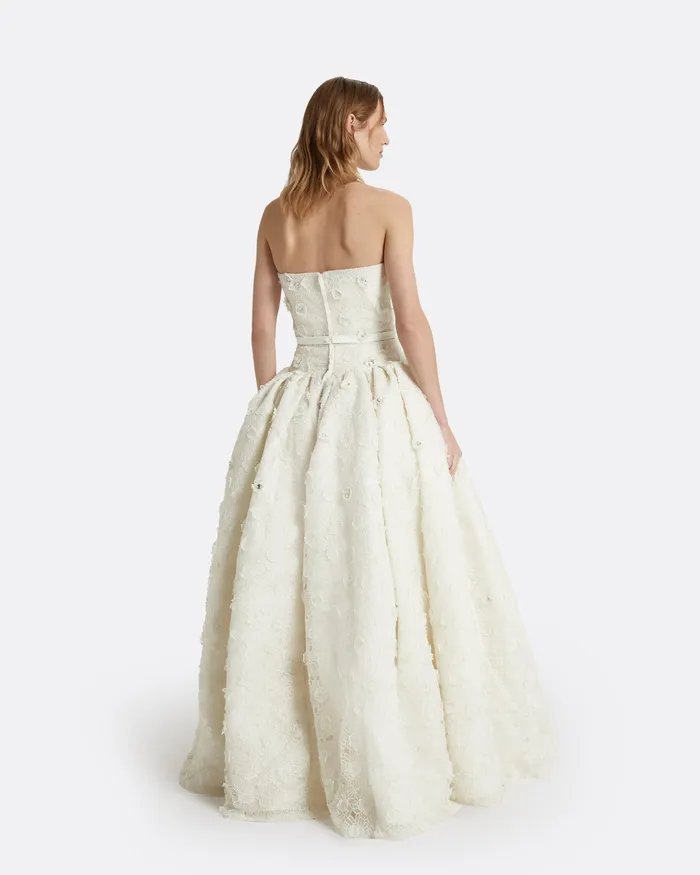 Bridal Safiyaa Women Seda Ivory Long Dress Ivory