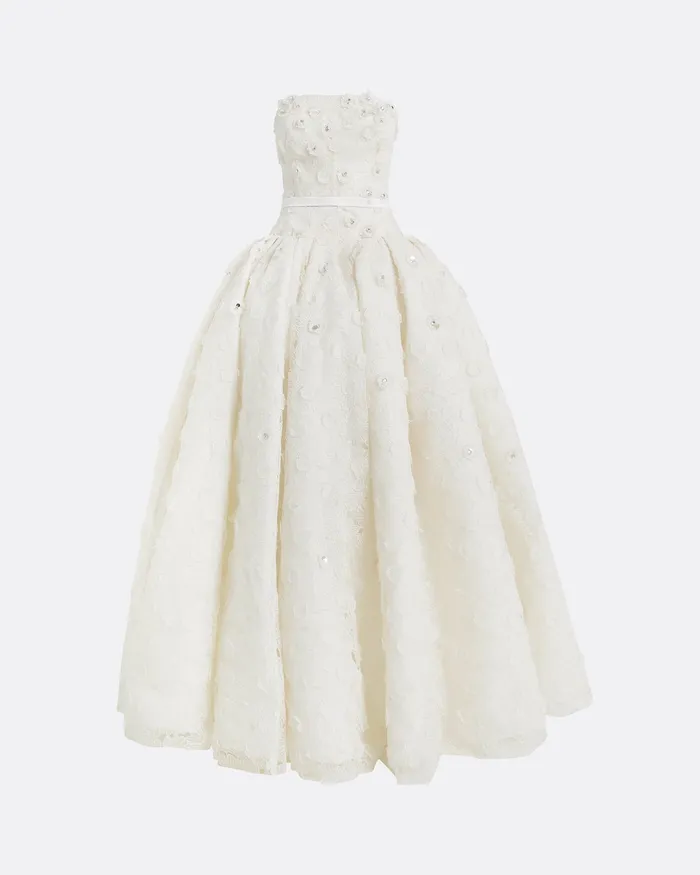 Bridal Safiyaa Women Seda Ivory Long Dress Ivory