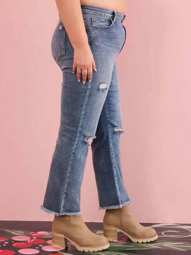 Brinley High Rise Destressed Straight Jeans Mediumwash Women Altar039d State Bottoms Brinley High Rise Destressed Straight Jeans Mediumwash Women Altar039d State Bottoms