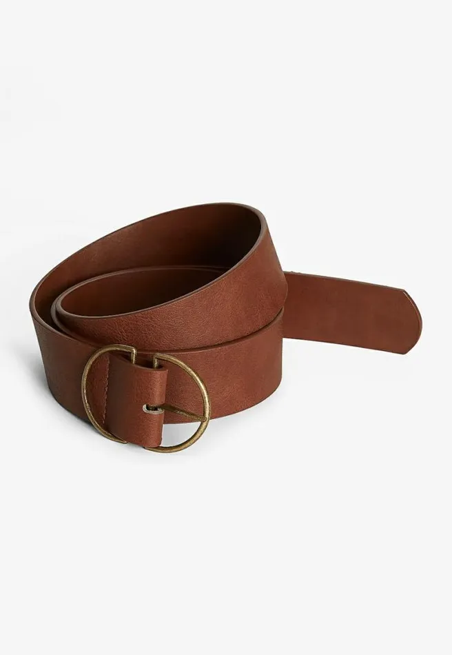 Brown Double Buckle Ring Belt Women Maurices Belts