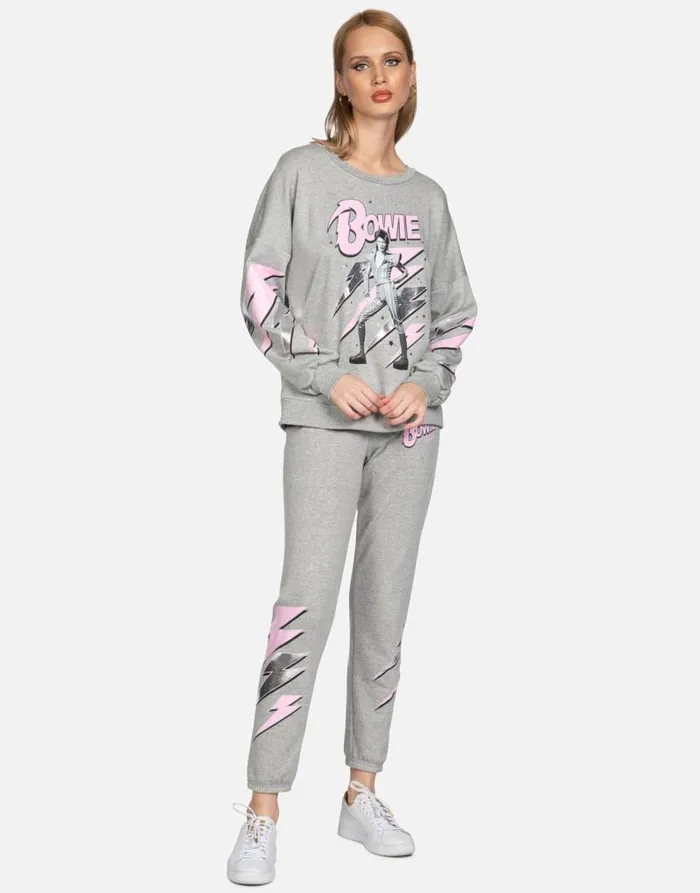 Brynn Bowie Stardust Heather Grey Women Lauren Moshi Long Sweatpants