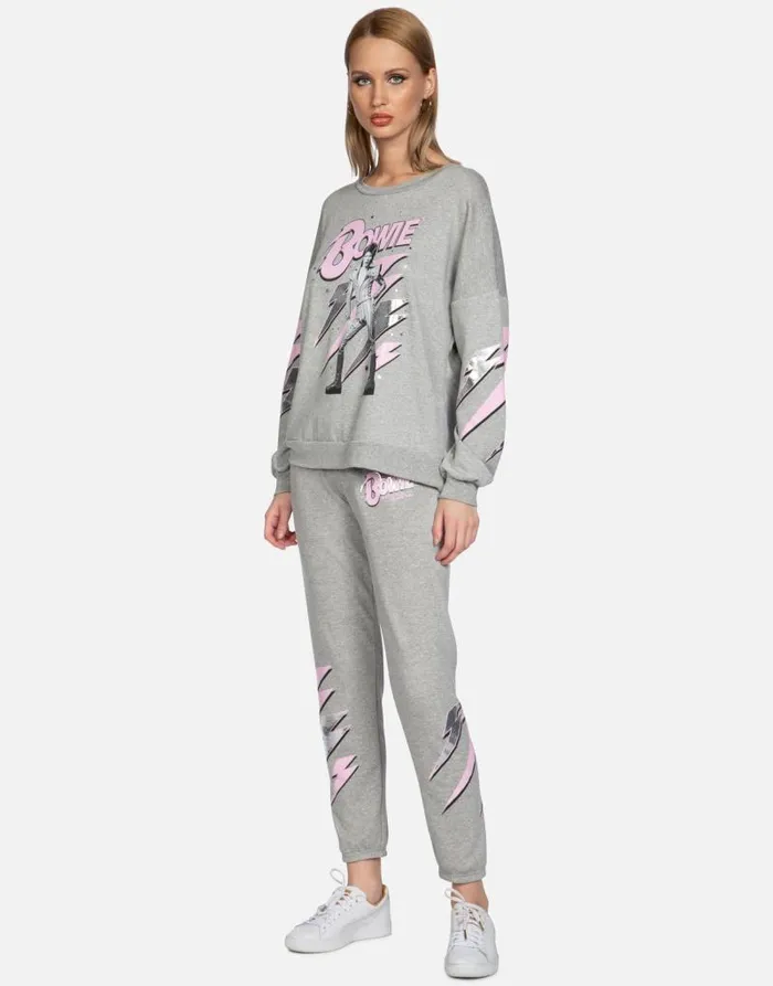 Brynn Bowie Stardust Heather Grey Women Lauren Moshi Long Sweatpants