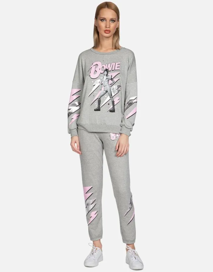 Brynn Bowie Stardust Heather Grey Women Lauren Moshi Long Sweatpants