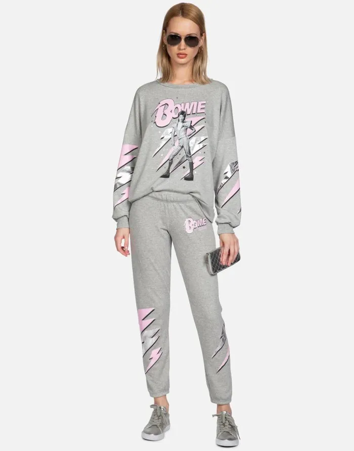 Brynn Bowie Stardust Heather Grey Women Lauren Moshi Long Sweatpants