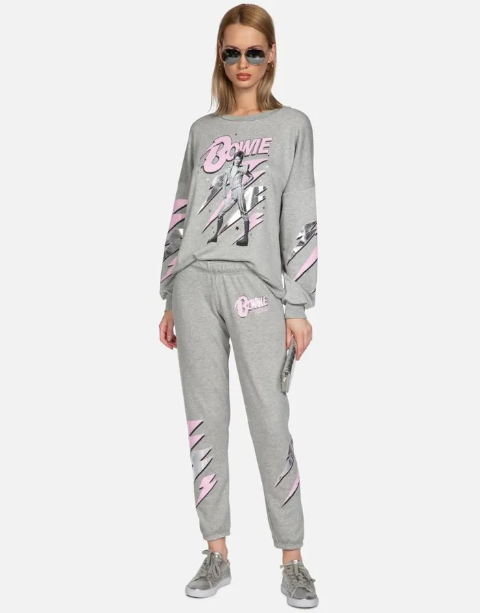 Brynn Bowie Stardust Heather Grey Women Lauren Moshi Long Sweatpants