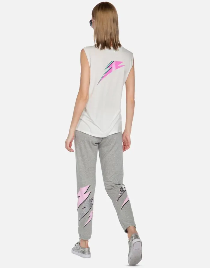 Brynn Bowie Stardust Heather Grey Women Lauren Moshi Long Sweatpants