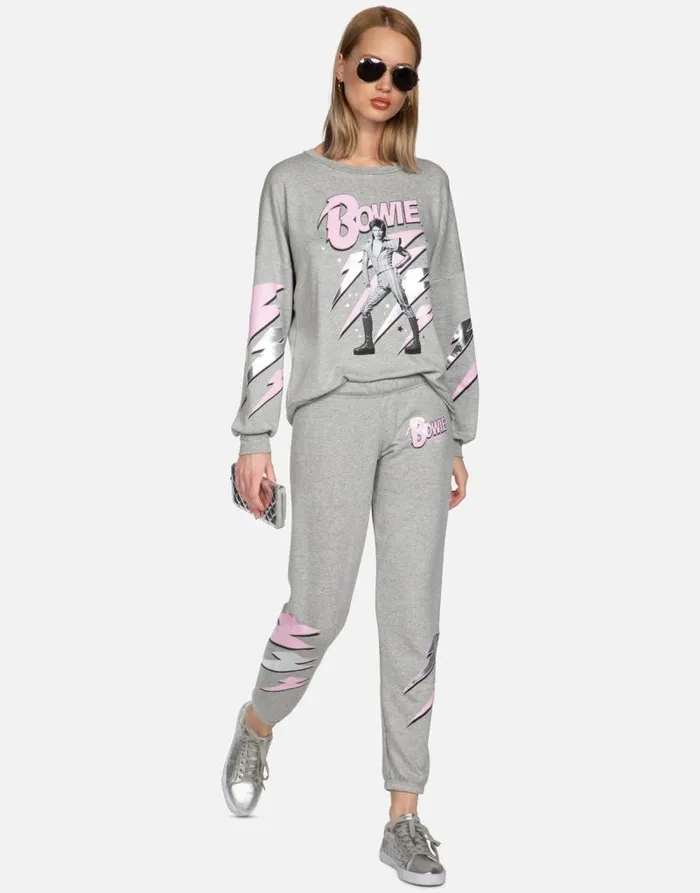 Brynn Bowie Stardust Heather Grey Women Lauren Moshi Long Sweatpants