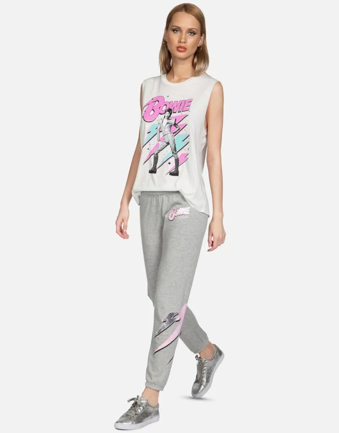 Brynn Bowie Stardust Heather Grey Women Lauren Moshi Long Sweatpants