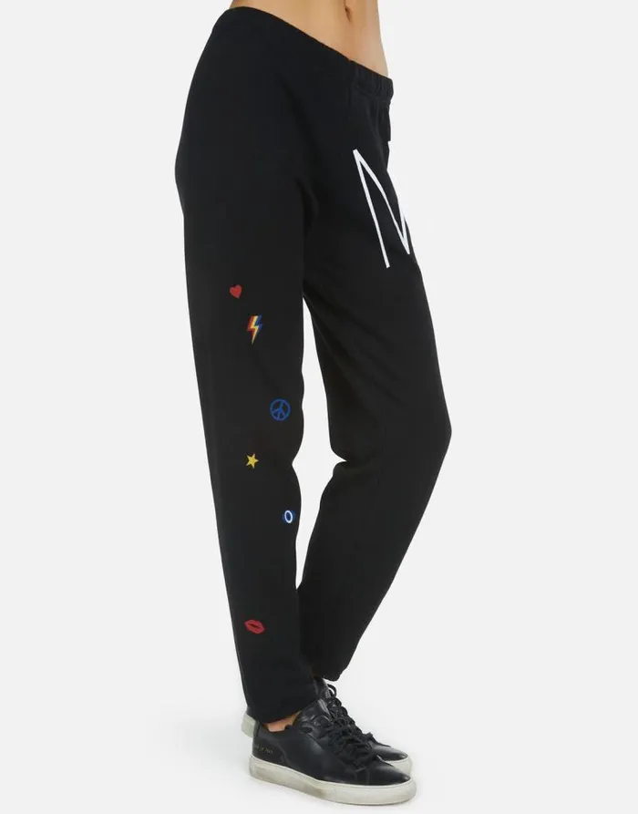 Brynn NY Hand Elements Black Women Lauren Moshi Long Sweatpants