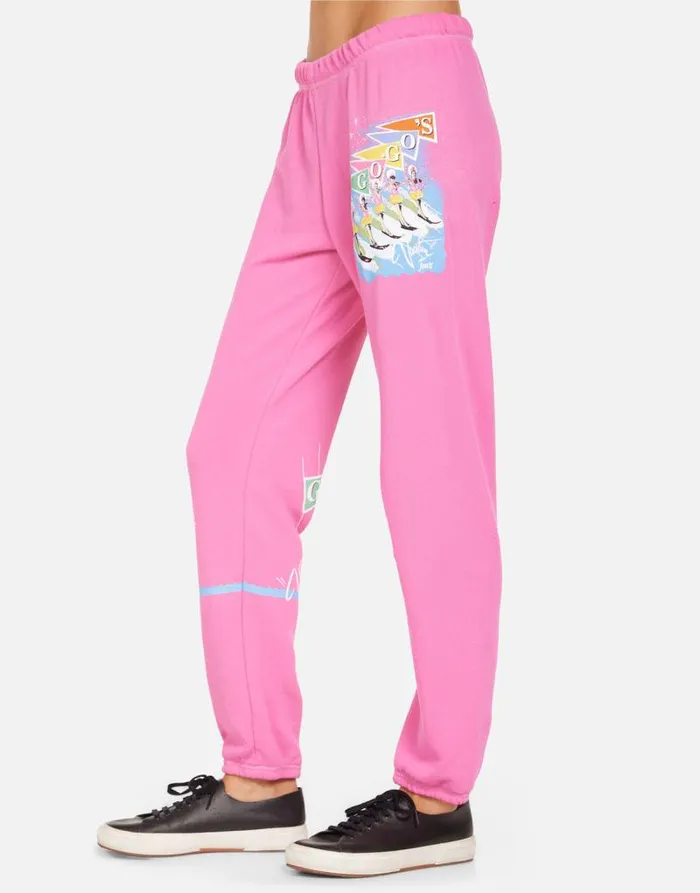 Brynn The GOGO039s Vacation Tour Bright Pink Women Lauren Moshi Long Sweatpants