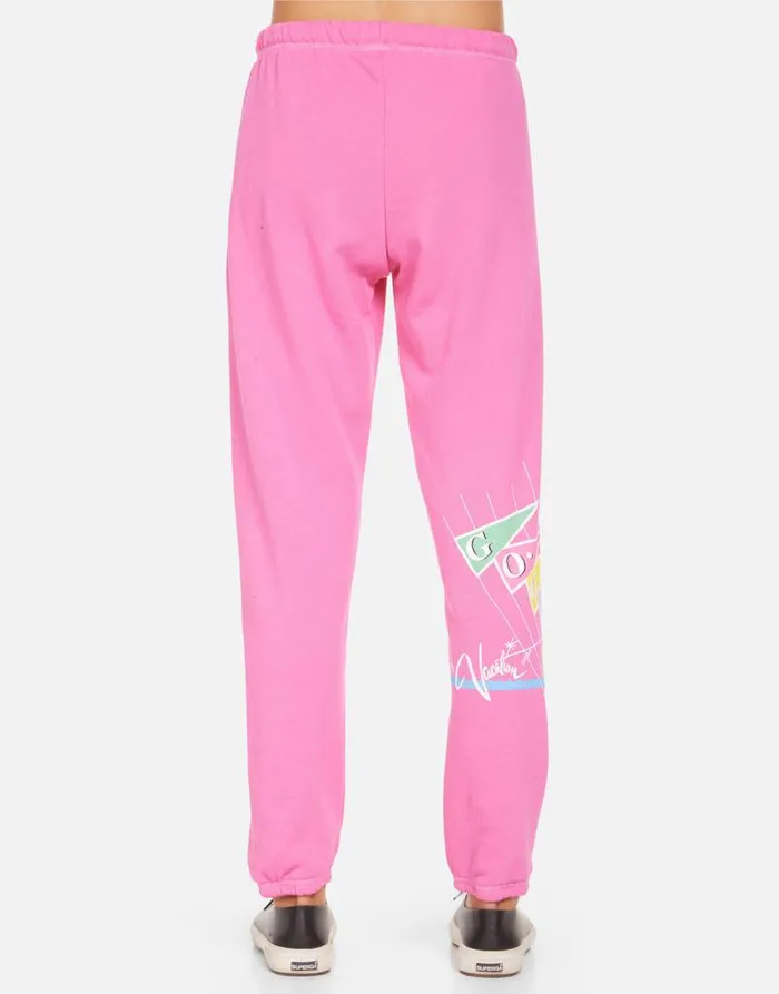 Brynn The GOGO039s Vacation Tour Bright Pink Women Lauren Moshi Long Sweatpants