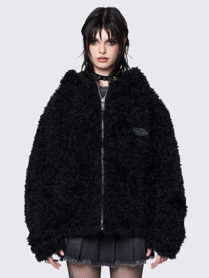 Bunny Ear Faux Fur Jacket Women Minga London Jackets