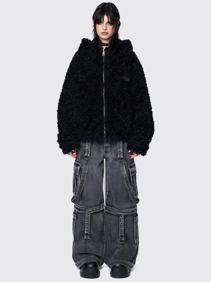 Bunny Ear Faux Fur Jacket Women Minga London Jackets Bunny Ear Faux Fur Jacket Women Minga London Jackets