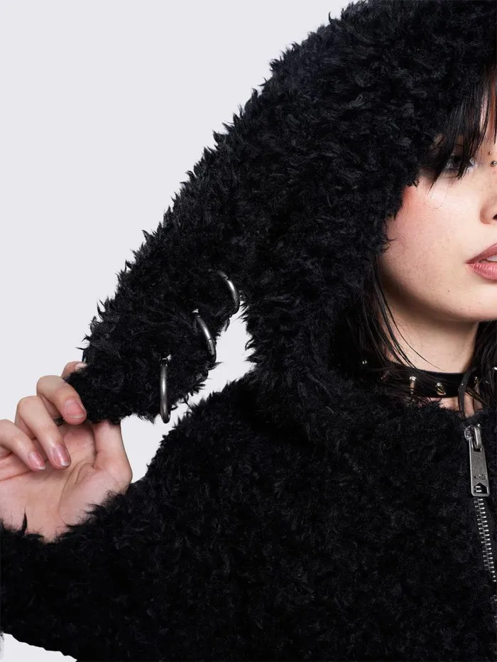 Bunny Ear Faux Fur Jacket Women Minga London Jackets Bunny Ear Faux Fur Jacket Women Minga London Jackets