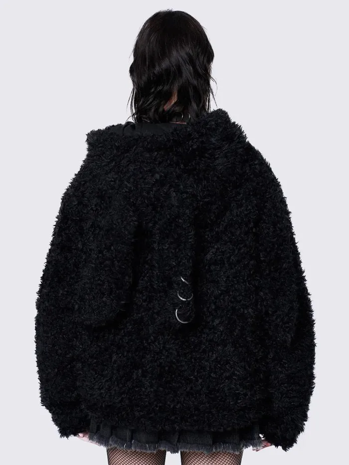 Bunny Ear Faux Fur Jacket Women Minga London Jackets Bunny Ear Faux Fur Jacket Women Minga London Jackets