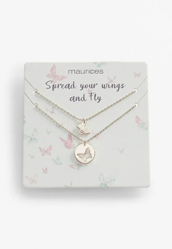Butterfly Necklace Set Women Maurices Jewelry