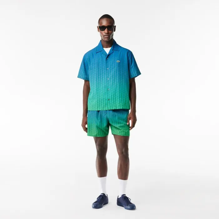 Button Down Shirts Men Lacoste Men039s Ombr Button Down Shirt Blue Green Qiy