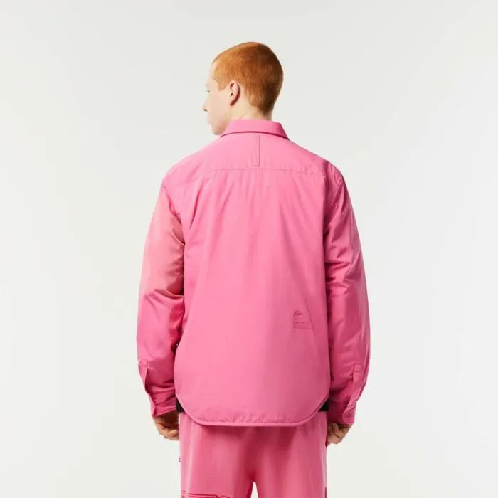 Button Down Shirts Men Lacoste Mens WaterRepellent Shirt Bubblegum Pink 2r3