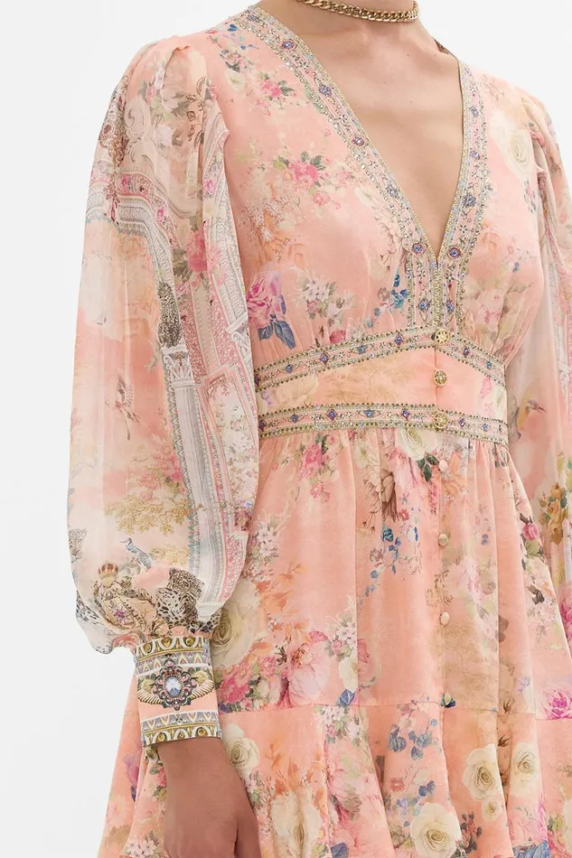 BUTTON FRONT FRILL DRESS THE JEWELLERY PALACE The Jewellery Palace Womens Camilla Dresses