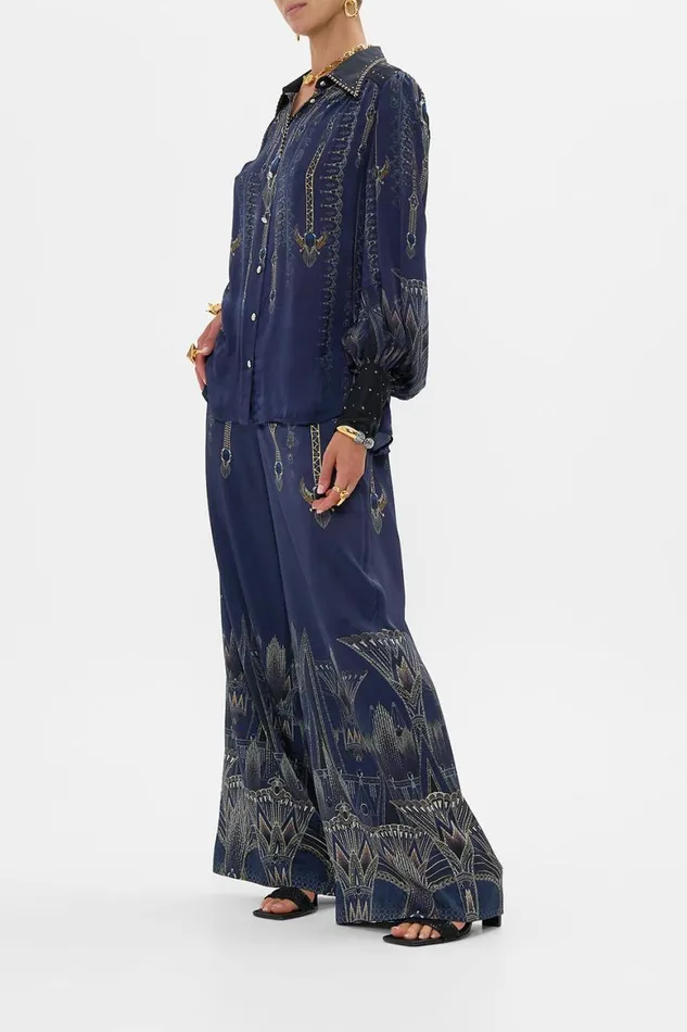 BUTTON THROUGH BLOUSON SLEEVE BLOUSE THE EGYPT EFFECT The Egypt Effect Womens Camilla Blouses and Shirts