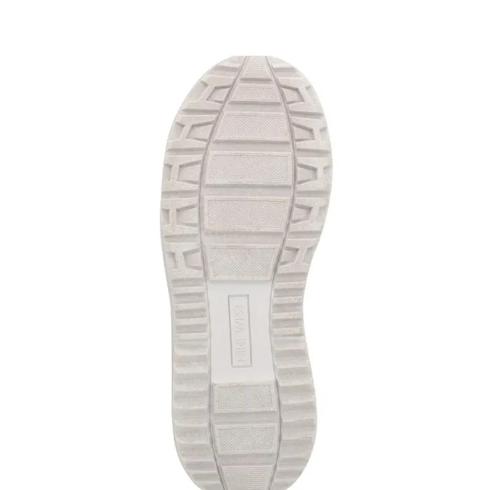 Cafee LaceUp Platform Sneakers Whitegold Women Nine West Sneakers