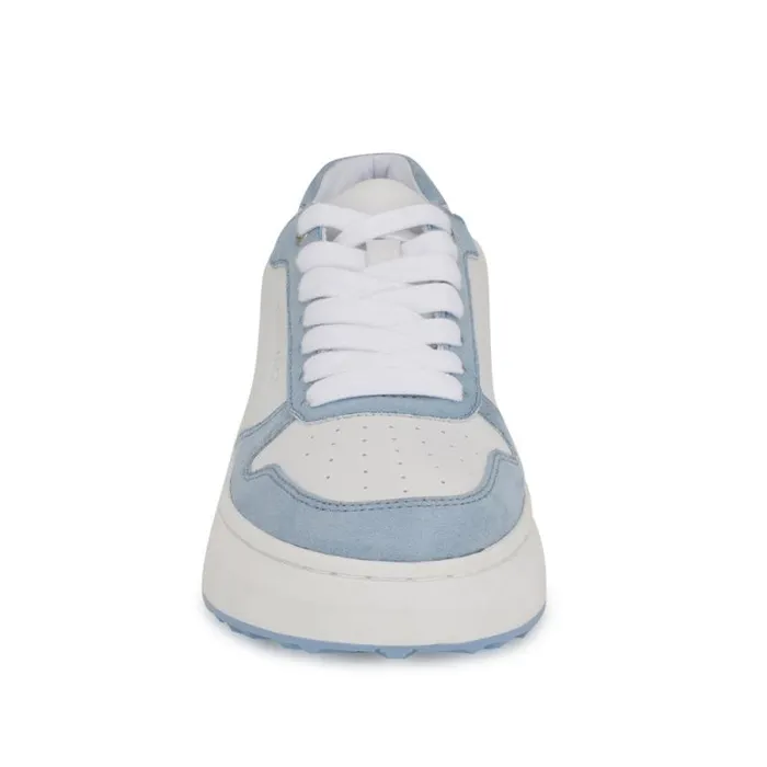 Calpha Laceup Sneakers Whitelight Blue Women Nine West Flats Calpha Laceup Sneakers Whitelight Blue Women Nine West Flats