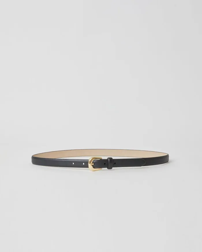 CAMI NYC Belts Women BLow The Belt Kennedy Mini Belt Black Gold