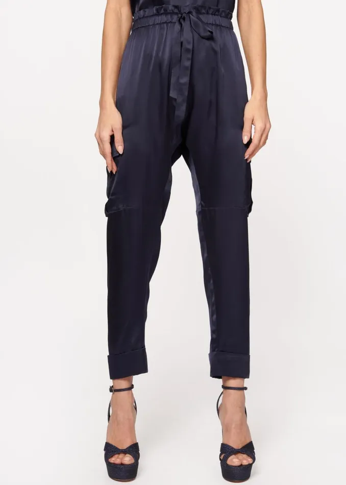 CAMI NYC Bottoms Women Carmen Cargo Pant Navy