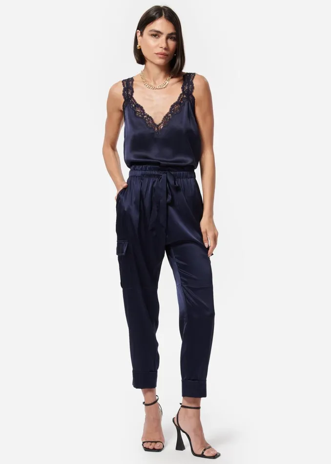 CAMI NYC Bottoms Women Carmen Cargo Pant Navy