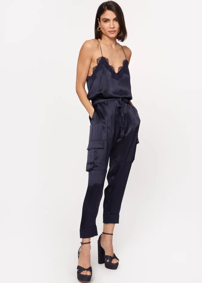 CAMI NYC Bottoms Women Carmen Cargo Pant Navy