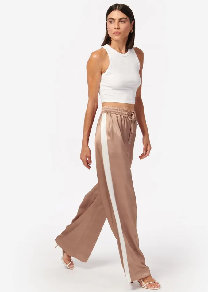 CAMI NYC Bottoms Women Reggie Wide Leg Pant Latte