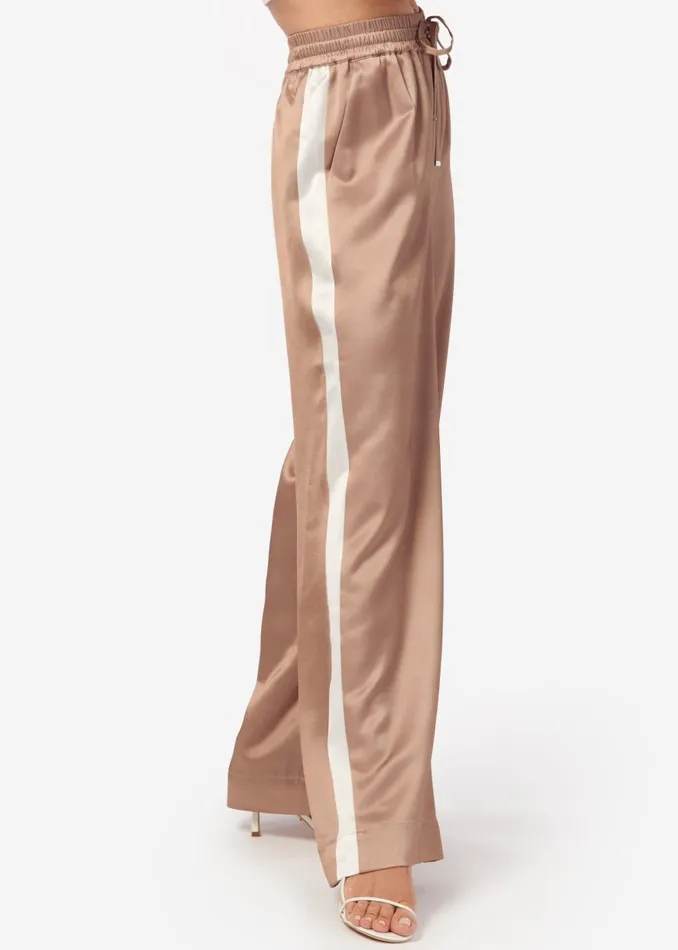 CAMI NYC Bottoms Women Reggie Wide Leg Pant Latte