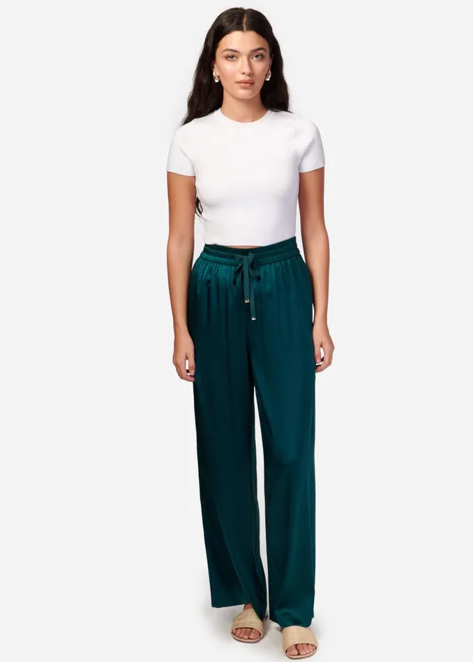 CAMI NYC Bottoms Women Sena Wide Leg Pant Pacific